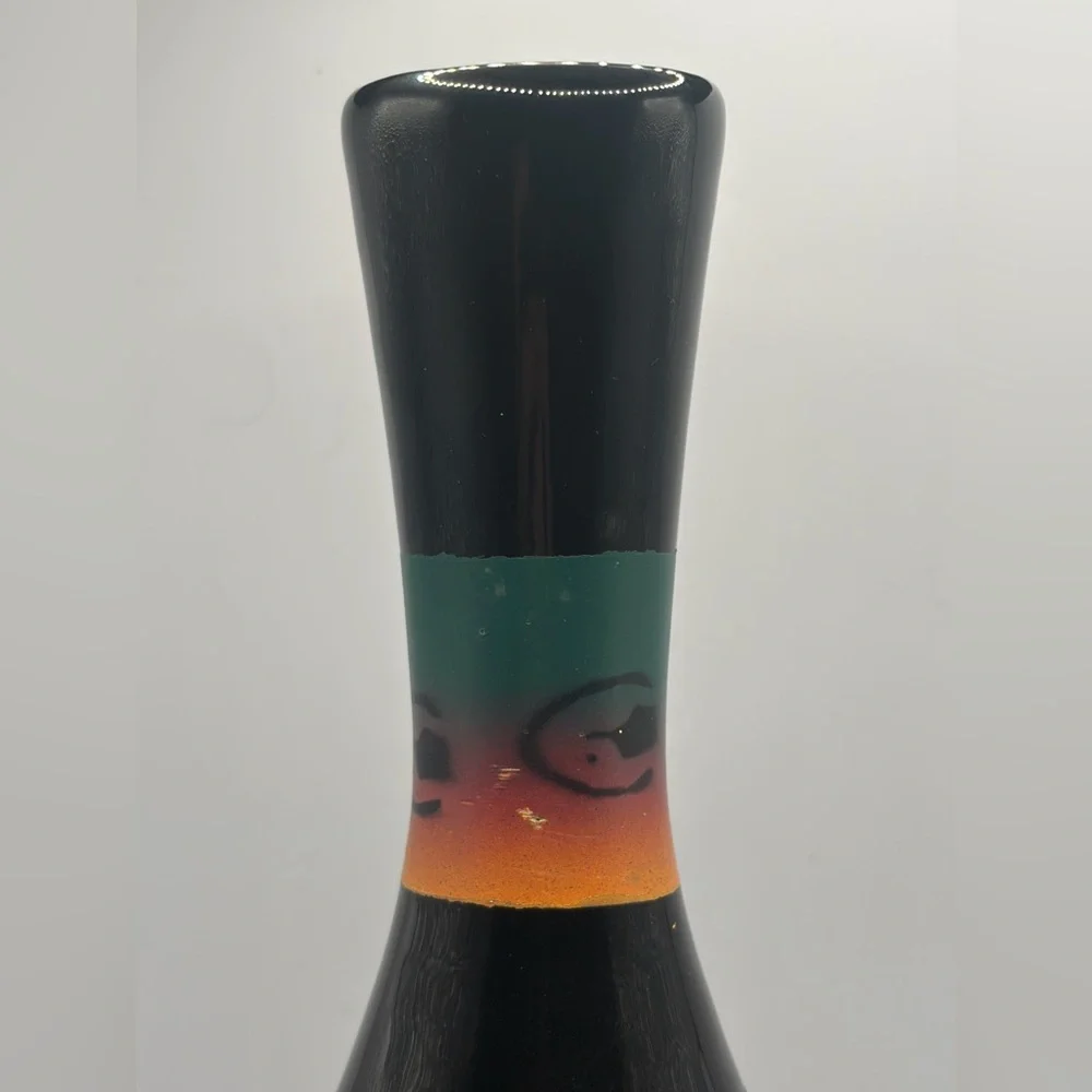 Benally Dine Signed Cedar Mesa Native American Pottery Wild Horses Totem Vase - Picture 4 of 10